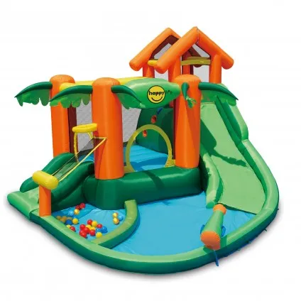 Backyard Oxford Fabric air commercial large playground pool kids giant bouncer inflatable water slide with cheap price