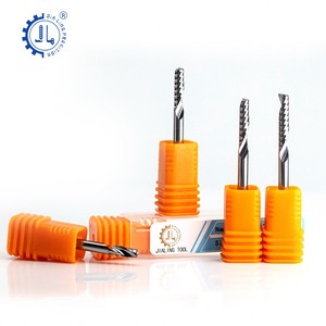 1/8 sap kesim Bit tek flüt karbür uçlu freze 3.175mm Upcut akrilik işareti için bir flüt Spiral yönlendirici Bit OEM - Product Image 3