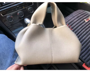 女性用ソフトキャメルクラウドハンドバッグ取り外し可能ストラップ付きフレンチスタイルエレガントなスリングショルダーバッグ広州から