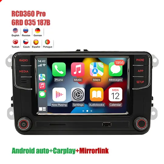 6,5 Zoll Autoradios 360 Android Auto Carplay PRO Mp5 Player Android 1 2 din Radio Für Fiat Ducato Ford