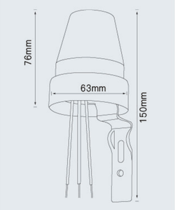 Fotocélula de 10A/220vac, Sensor de luz de calle, Control de luz solar fotoeléctrica, interruptores inductivos, Control de luz fotoeléctrica, 2, 2, 2 uds. - Product Image 2