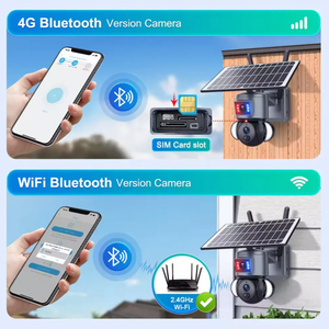 4G Sim kart R & B Alarm çift görünüm çift bağlantı güneş enerjili pil PTZ kamera güvenlik CCTV kablosuz PIR ağ kamerası - Product Image 2