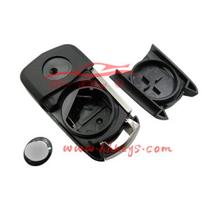 Opel Corsa <strong>Astra</strong> 2 Button Remote Control Folding <strong>Key</strong> With an Uncut HU100 <strong>Key</strong> Blade Shell case With logo - Product Image 3