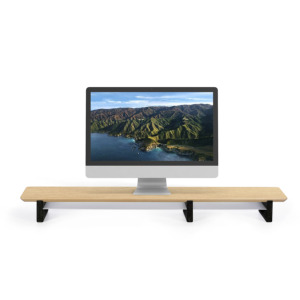 Выдвижная деревянная подставка для монитора для домашнего офиса и студии, подставка для компьютера с выдвижным ящиком - Product Image 2