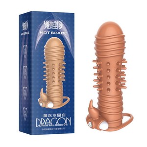 Männliches Sexspielzeug Vibrierendes Spike-Kondom mit Kugel Vergrößern Verzögerung Kristall Weiblicher G-Punkt Orgasmus Erwachsene Produkte Vibrator Penis Ärmel - Product Image 6