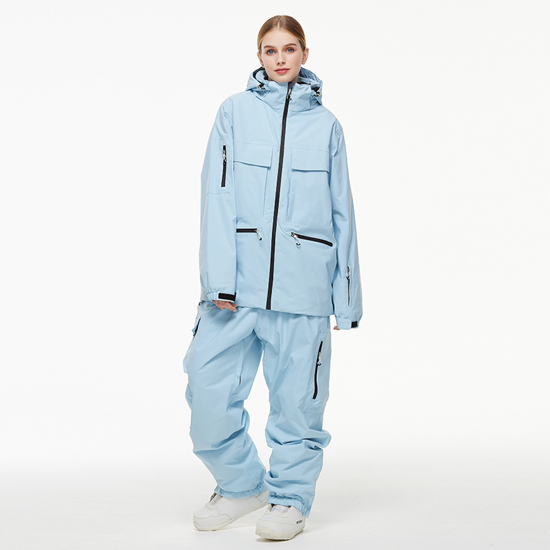 Femme bleu clair + bleu clair
