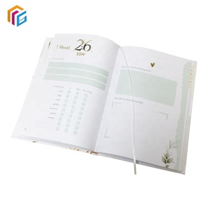 Impresión personalizada de fábrica 2025 calendario planificador de tapa dura diario cuaderno planificador Bloc de notas con marca de libro - Product Image 4