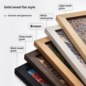 Solid Wood Puzzle Photo <strong>Frame</strong> 1000 Pieces <strong>300</strong> 500 Pieces 2000 50x70cm Puzzle Mounting Display <strong>Frame</strong> Picture <strong>Frame</strong> - Product Image 2