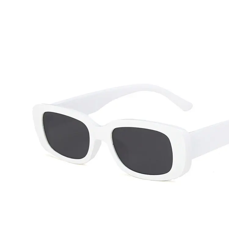 الجملة الرجعية الكلاسيكية الحلوى مربع عدسات ملونة النساء نظارات شمسية نظارات شمسية UV400