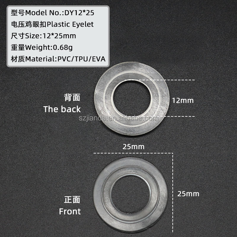 12*25mm transparente