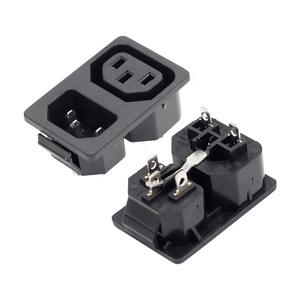 15A 250VAC IEC 60320 C13 C14组合插座2合1电源插座 - Product Image 1