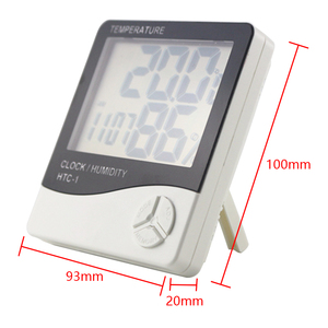 Gran pantalla LCD de temperatura y humedad H Controlador de temperatura doméstico alimentado por batería con personalización OEM