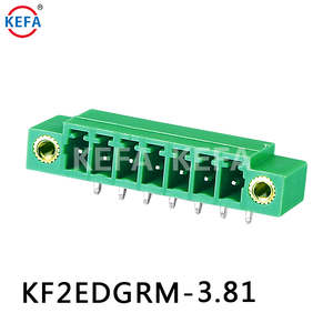 热卖灰色KF2EDGRM-3.81毫米300v 2a 24-20awg插头接线盒连接器电气设备