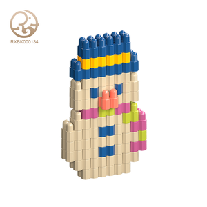 Suministro de fábrica, venta al por mayor, juego de bloques de construcción de ABS DIY, bloques de conexión DIY baratos, juguetes con alfabeto matemático, bloques de construcción cuadrados - Product Image 4