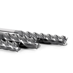 60度4エッジタングステン鋼フライスカーバイドエンドフライスカッター拡張CNCツールマシニングセンター平底 - Product Image 1