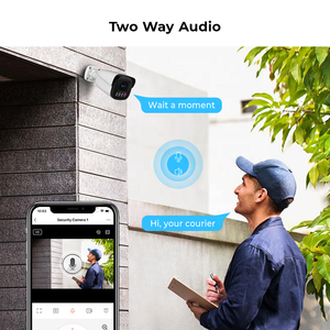กล้องวงจรปิดสำหรับบ้านอัจฉริยะ4K, กล้องวงจรปิดตรวจจับการเคลื่อนไหวด้วยแสงสีแดงสีฟ้าแบบ POE - Product Image 3