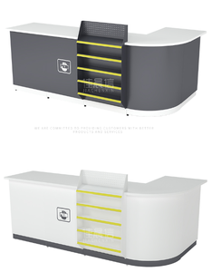 定制超市收银台收银台桌子设计钢制收银台便利店收银台 - Product Image 5