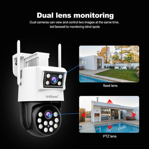 Srihome SH048 Wireless Dual-lens Wifi Outdoor IP <strong>Camera</strong> CCTV Wifi <strong>Camera</strong> <strong>Motion</strong> Detection TF Card Security <strong>Camera</strong> - Product Image 3
