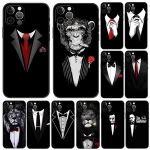 Özel adam takım elbise gömlek TPU silikon kapak iPhone 11/12/13/14/15 Pro Max UV baskı cep cep telefonu süblimasyon durumda - Product Image 2