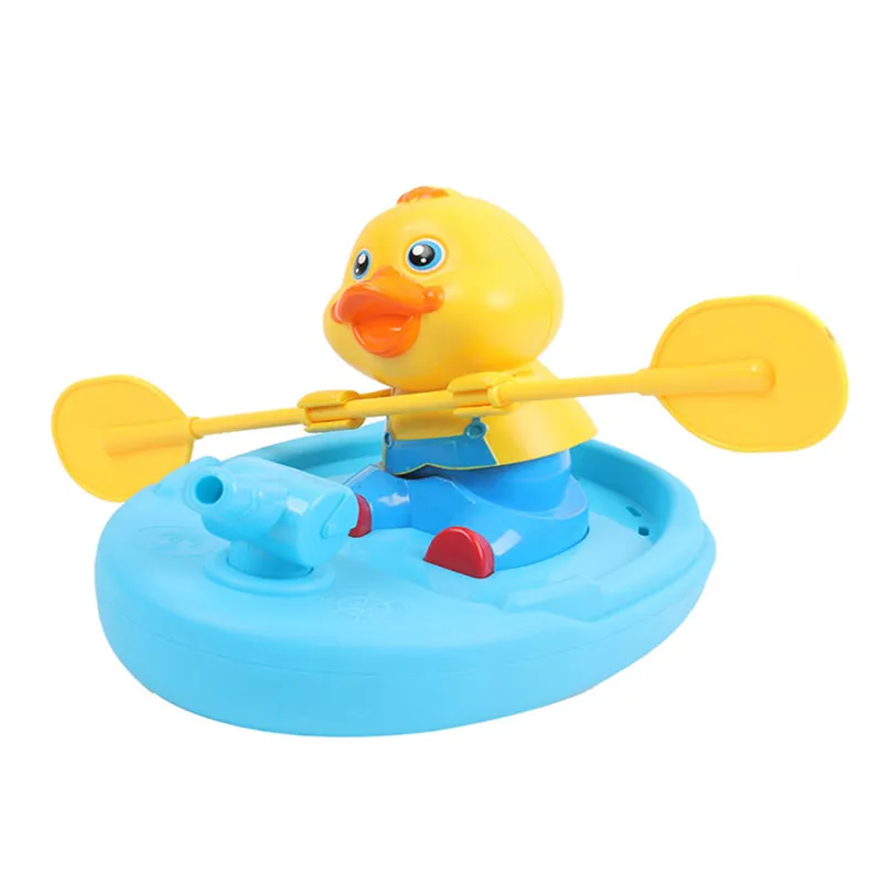 Mainan mandi mengambang berenang bebek grosir, mainan bak mandi berperahu mainan Shower angin-Up bebek kecil
