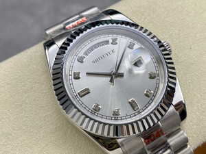 S + Superclone Factory Reloj de oro mecánico automático de lujo Caja de acero inoxidable 904L de alta calidad Esfera verde Resistente al agua