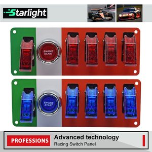 Carbon Ignition <span class=keywords><strong>Switch</strong></span> Panel 12V LED Druckknopf <span class=keywords><strong>Start</strong></span> für LKW RV Race Cars Einfache Installation