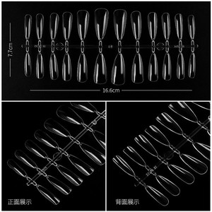 ปลายเล็บยาวปลายแหลมแบบ C โค้งสำหรับปลายเล็บ - Product Image 3