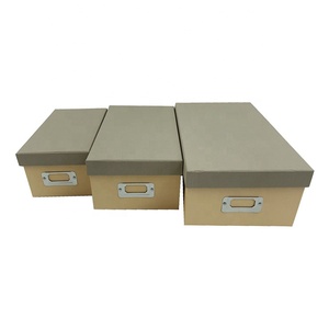 Conservazione e organizzazione della casa personalizzate scatola di carta artigianale a vibrazione nidificata con scatola di immagazzinaggio in cartone per etichette in metallo - Product Image 1