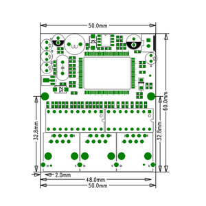Realtek-chip RTL8306E mini 10/100mbps, hub lan rj45, 3 puertos, interruptor ethernet, placa pcb - Product Image 6
