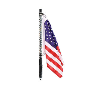 <strong>LED</strong> Whip Light <strong>RGB</strong> <strong>9</strong>-32V DC Waterproof APP+Remote Control Symphony 90 cm Flagpole With Flag for Jeep Ambient Light - Product Image 5
