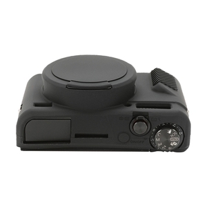 Canon PowerShot G7 X MarkII用レンズカバー付きソフトシリコン保護ケース