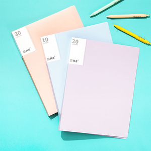 Carpeta de libros de papel para examen de estudiantes A4 de gran capacidad con inserción transparente de varias páginas, bolsa de archivos de oficina PP para almacenamiento de datos - Product Image 2