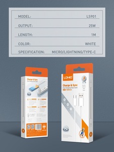 Ldnio Ls901 Nhà Máy Giá 1M 3ft <span class=keywords><strong>Type</strong></span>-<span class=keywords><strong>C</strong></span> <span class=keywords><strong>C</strong></span>áp Sạ<span class=keywords><strong>c</strong></span> Nhanh Tipo Loại <span class=keywords><strong>USB</strong></span> <span class=keywords><strong>C</strong></span> Sạ<span class=keywords><strong>c</strong></span> <span class=keywords><strong>C</strong></span>áp Cho iPhone Điện Thoại Di Động Ngày <span class=keywords><strong>C</strong></span>áp - Product Image 6
