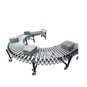 Transportador de rodillos de descarga extensible flexible por gravedad manual para clasificación de logística exprés - Product Image 5