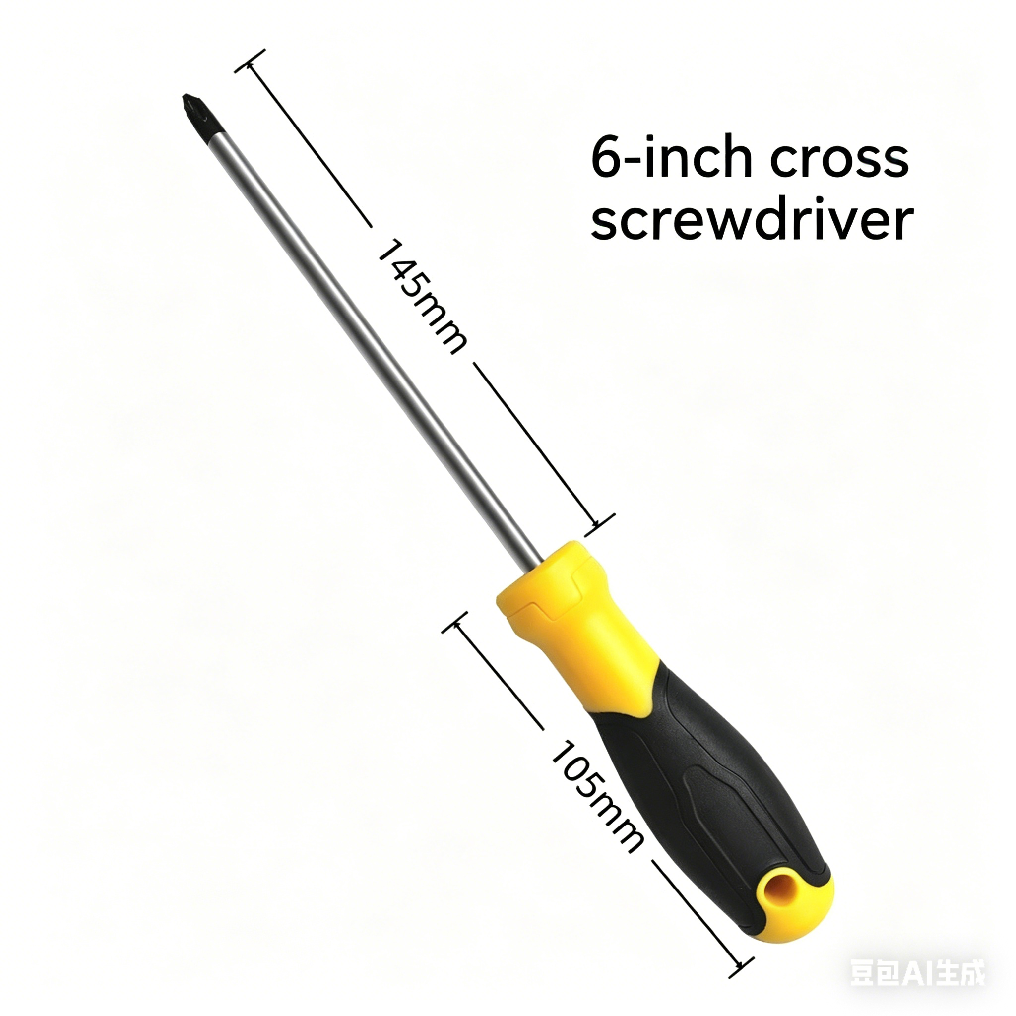 Tournevis cruciforme de six pouces