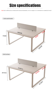 Modernes, prägnantes Design Mobile Workstation Cubicle Office Partition mit Computer Desk für die Arbeit - Product Image 6