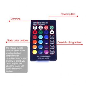T10 5050 6SMD Remote Control T10 <strong>Led</strong> <strong>RGB</strong> Light Bulb <strong>LED</strong> Lamp Auto Car <strong>Led</strong> Interior <strong>Led</strong> T10 - Product Image 3