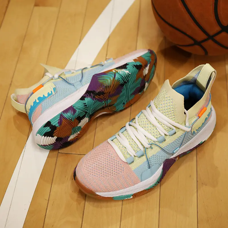 2023 verano nueva hoja 2 zapatos de baloncesto huecos cemento combate real transpirable antideslizante transpirable niños zapatos de baloncesto