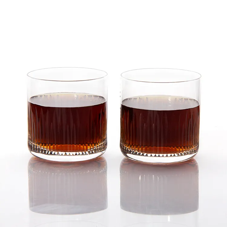 Bicchieri da bere eleganti bicchieri da caffè ghiacciati Vintage bicchieri da Cocktail succo di whisky tazza di vetro