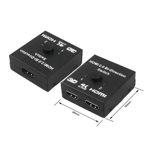 <strong>Hdmi</strong> 2x1 or 1x2 Aluminum Shell Splitter <strong>Switch</strong> <strong>HDMI</strong> <strong>2</strong>.0 Bi-Direction <strong>HDMI</strong> Switcher Customized Logo OEM - Product Image 3