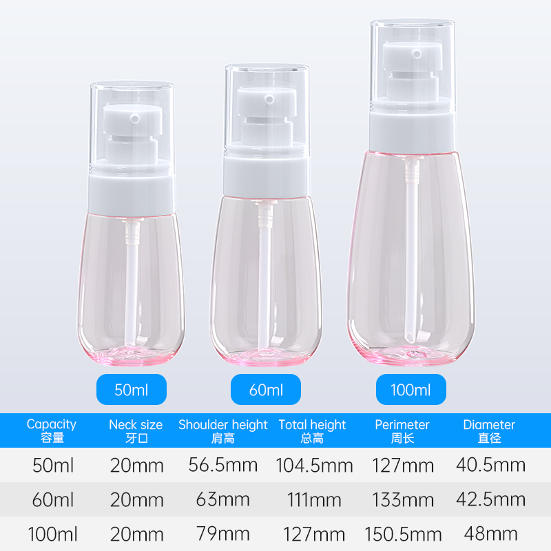 Body bottiglia rosa + pompa lozione
