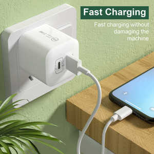双端口电源适配器C型USB PD充电器迷你美国欧盟AU插头QC3.0快速充电20w手机壁式充电器 - Product Image 4