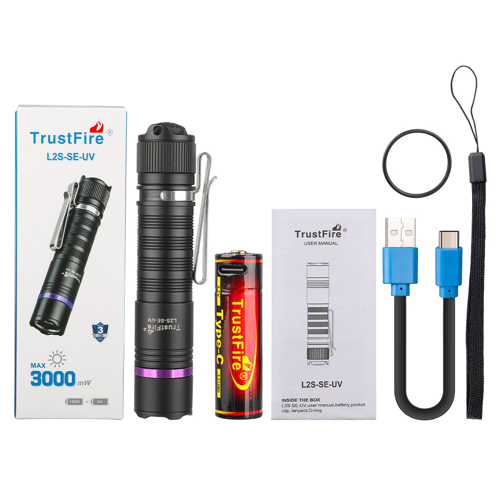 Negro+batería USB 14500