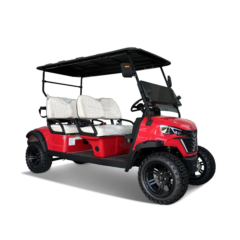 WINTAO 2024 Nuevas tendencias 72V 4 ruedas 4 plazas Carritos de golf Carrito de golf eléctrico Batería de litio