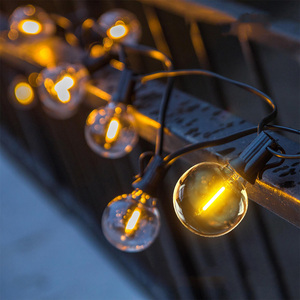 Cadena de luces para exteriores de 53,2 pies, cadena de luces <span class=keywords><strong>LED</strong></span> G40 para festivales con 30 bombillas transparentes inastillables, cadena de luces <span class=keywords><strong>LED</strong></span> de globo impermeable - Product Image 3