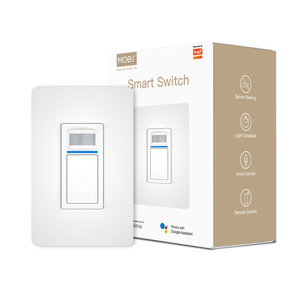 Interruptor de luz con sensor de movimiento inteligente Tuya, interruptor de pared activado por movimiento infrarrojo PIR WiFi de un solo polo, se requiere cable neutro