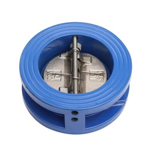 Jb/t 8937รุ่นมาตรฐาน DH77X-16ตัวเหล็กดัดแผ่นเหล็กเหนียว PN10 PN16เช็ควาล์วแบบจานคู่ - Product Image 2