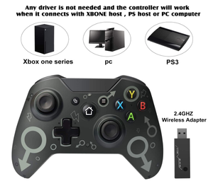 ตัวควบคุมไร้สายพร้อมอะแดปเตอร์2.4GHZ ใช้งานร่วมกับ Xbox One/One S/One X/P3