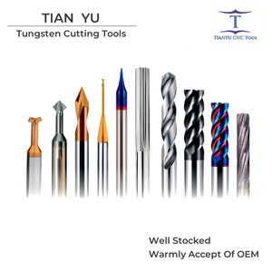 Yüksek kalite fabrika çıkış Tungsten freze uçları 1/8 1/4 kare katı karbit freze bıçakları 2-8 flüt düz Fresa OEM - Product Image 5