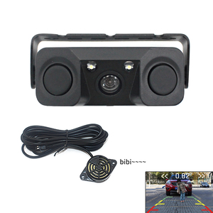 3 in 1 Vehicle <strong>Backup</strong> <strong>Camera</strong> Video Parking Sensor Car Reverse <strong>Backup</strong> Rear View <strong>Camera</strong> <strong>with</strong> 2 Radar Detector Sensor - Product Image 1